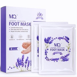 2 Pack Foot Peel Mask, Foot Exfoliator - Callus and Dead Skin Remover for Feet, Foot Care Mask for Dry Cracked Feet, Suitable for Men and Women (Lavender Scent)