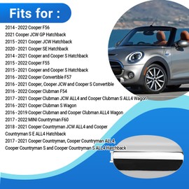 Automkt Chrome Exterior Door Handle Lock Access Key Cover Fits for Mini Cooper F54 F55 F56 F57 F60 Replace 51217431945