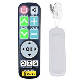 LUNOAOA Backlit Big Button TV Remote Replacement for LG TV with Cover & Hook, Universal Remote No Setup for Seniors People with Poor Vision,Parkinson's Disease Patient