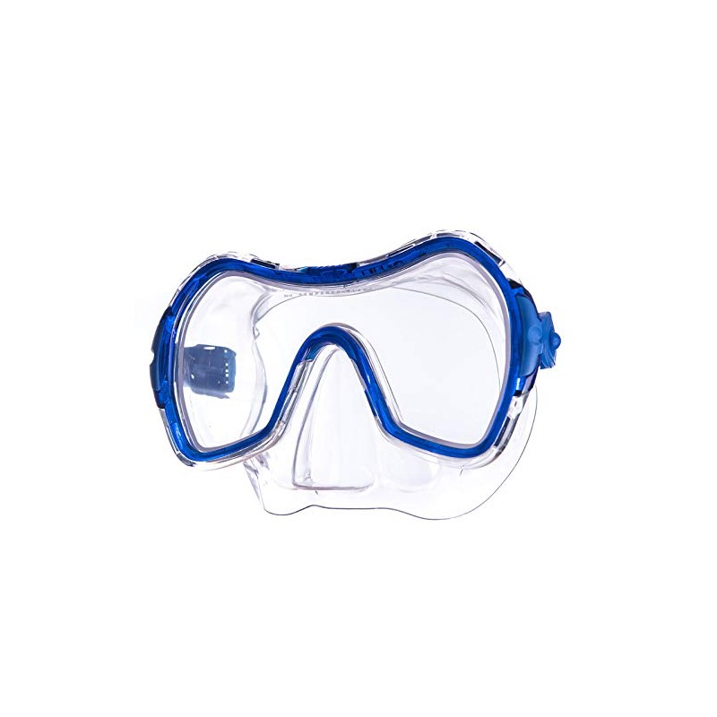 Salvas Drop SR Mens Diving Mask - L, Blue (Transparent/Transparent
