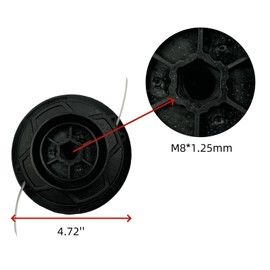 SHJDHX C6-2 Trimmer Head (2 PCS) Replaces 4006 710 2126 fit for Stihl FS38, FS40, FS40C, FS45, FS46, FS50, FSE60, FSE71, FSE81, FSA60R Brush Cutter(M8*1.25 rigiht)