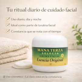 4 Crema Facial Mana Terza Selecta Aclarante Natural 70g