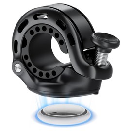 LONROI Timbre de Bicicleta Compatible con AirTag, 110dB Innovador Ruidoso Mini Timbre para Bicicleta, Timbre de Bicicleta Apto para Manillar, Bocina Bicicleta Timbre per 22.2-31.8mm