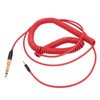 Coiled Headphone Cable Gold Plated Connector Replacement Headset Sound Cord