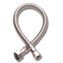 Fluidmaster 3/8 in. Compression x 3/8 in. Dia. x 20 in. L Compression Braided Stainless Steel Faucet Supply Line