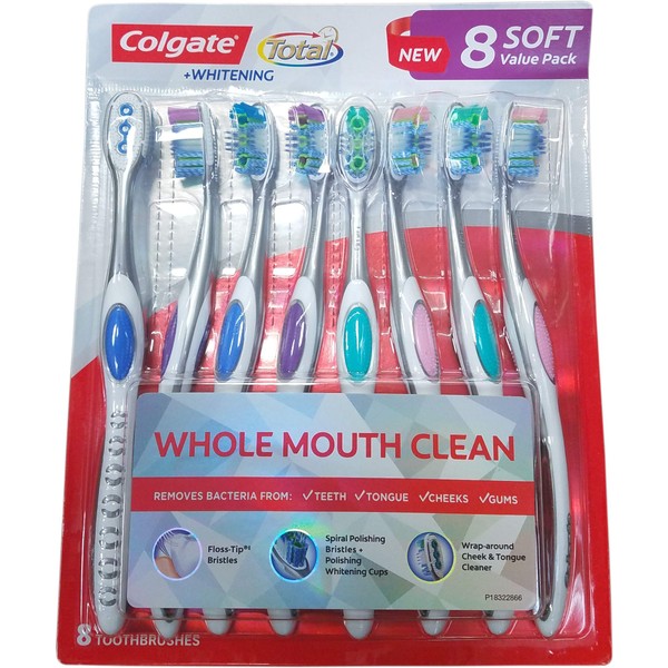 Colgate Total Manual Toothbrush (8 Count), 8 Count
