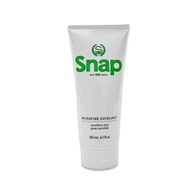 Zynxel Snap Gentle Facial Scrub Microfine Exfoliant for Sensitive Skin, Contains 100% Natural Pumice and Extracts of Tea Tree, Chamomile & Aloe Vera, Made in Canada, 180ml