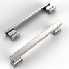 Amerdeco 6 Pack Brushed Satin Nickel Cabinet Pulls 5 Inch(128mm)