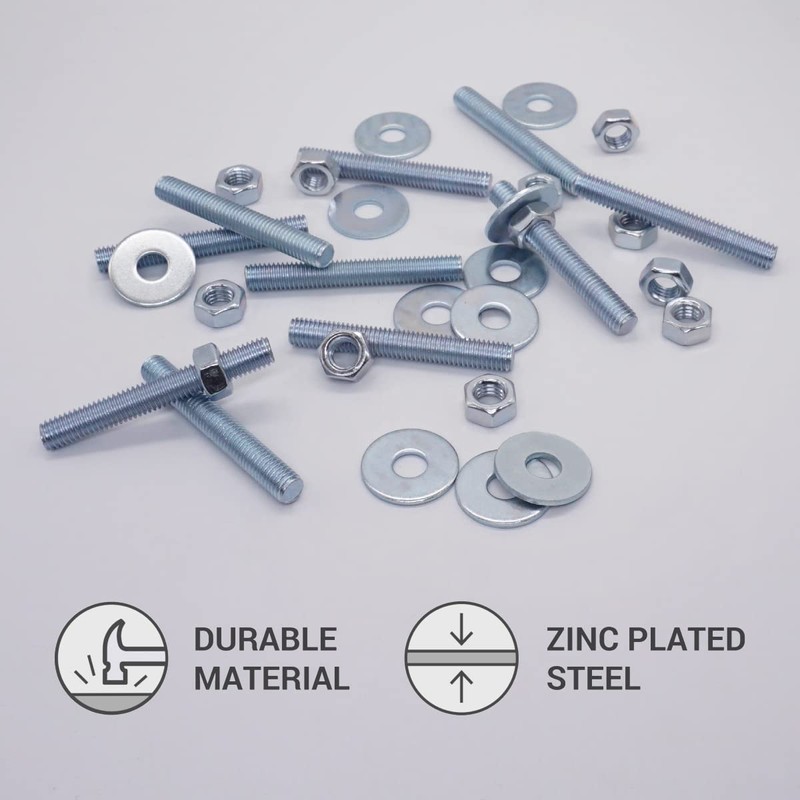 (Pack of 10 pcs) Fully Threaded M8 x 60 mm