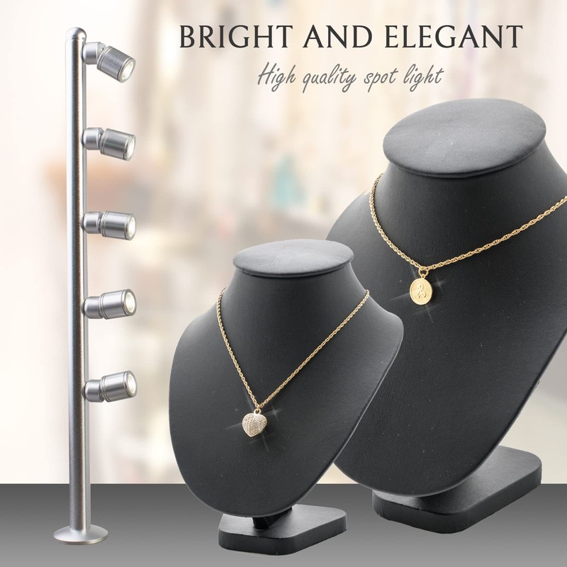 2pcs Showcase LED 5 Spotlight Pole Light for Jewerly Display