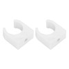 PIPE CLAMP WATER GAS PVC U-SHAPED FIXED CLIPS 20PCS SCREWS