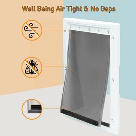 Dog Door Replacement Flaps,Large Dog Door Compatible with PetSafe Freedom PAC11-11039,Measures 10 1/8" x 16 7/8",Easy to Replace,Sturdy Weather-Proof & No Warped