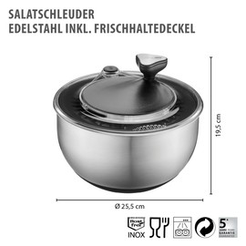 GEFU Crank Drive Salad Spinner 4.5L