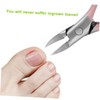 FOMIYES Portable Manicure Set of Stainless Steel Nail Clippers for