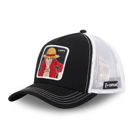 Capslab Ruffy One Piece Black Trucker Cap, Trucker-Luffy-Black-#33908, Unit size
