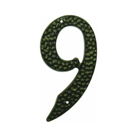 Die Cast Aluminum House Number, 3-1/2" #9