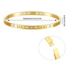 HIQUACC Women's Stainless Steel Bracelet 18K Gold Plated Bracelet Crystal