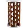 Orii 20 Jar Rotating Dark Acacia Wood Spice Rack with