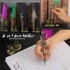 MPRINCE Feather Ink Set, Calligraphy Pen Set, Calligraphy Pen for