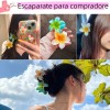 18pz Pinzas Para Pelo Con Forma De Flor De Plumeria
