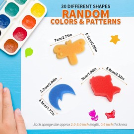 Sponge Brush, Painting Sponge for Children, Animal Shape Sponge Brush, Foam Dabbing Brush for Painting Craft Ceramic DIY Painting Tools