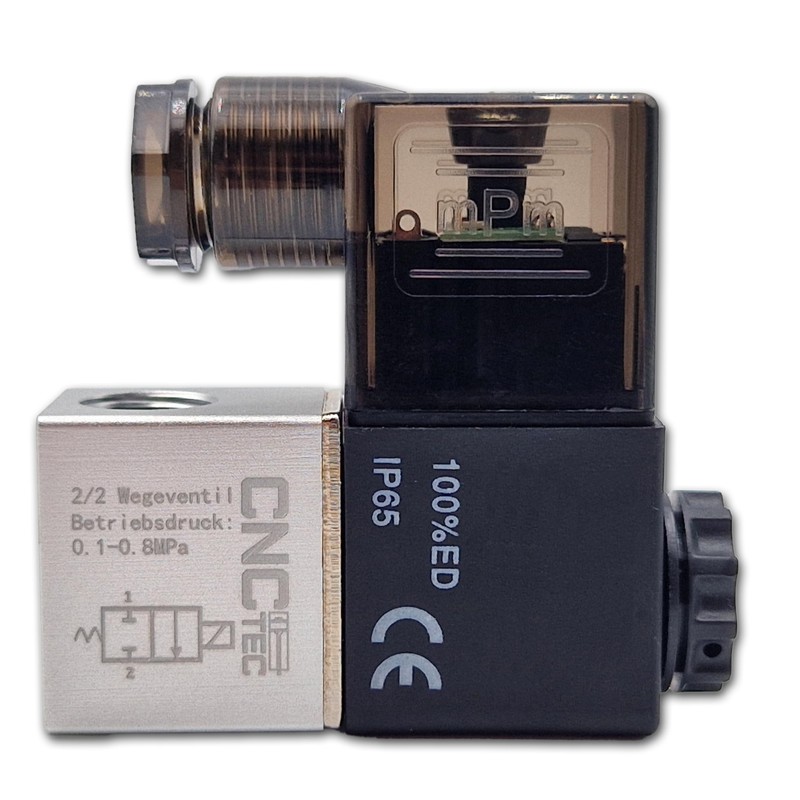 Pneumatic Valve 2/2 Way 1/4 Inch 12 Volt Solenoid Valve