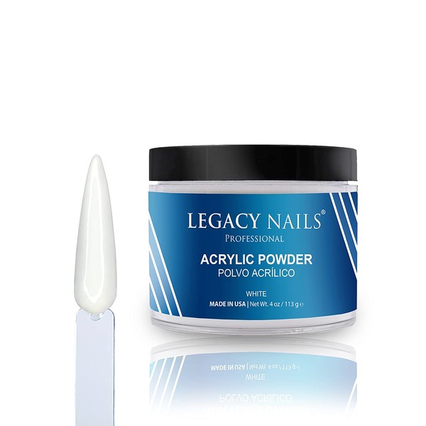 Legacy Nails Professional White Acrylic Powder 4 oz