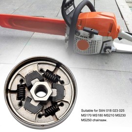 Clutch Drum Sprocket, Chainsaw Sprocket and Clutch Kit, Sprocket Clutch Kit Suitable for Stihl 018 023 025 MS170 MS180 MS210 MS230 MS250