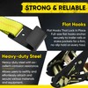 Bolvixor 4 Pack Car Tie Down Straps for Trailers -