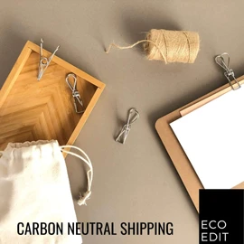 ECO EDIT The Original 316 Marine Grade Metal Laundry Pegs 40 Pack with Storage Bag | Stainless Steel Pegs | Sustainable, Stylish and Modern | Eco Friendly Design with Carbon Neutral Shipping