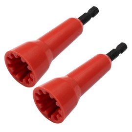 Bonsicoky 2 PCS Wire Twisting Tool - Wire Nut and Twister Tool with 1/4 In Chuck - Red