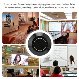 ASHATA M1 Active Mini Volume Control Volume Control 3.5mm Audio Control PC Speaker Amplifier Switch Volume Control for Watching Videos Playing Games Weddings Celebrations