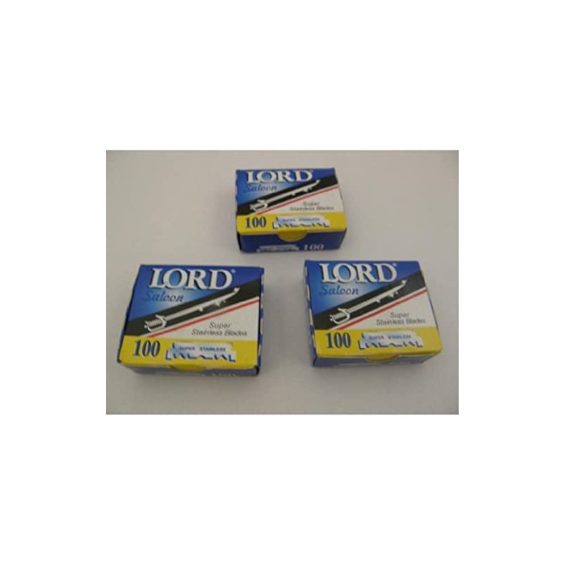 300 LORD Razor Blades Super Stainless Single edge for Barbers