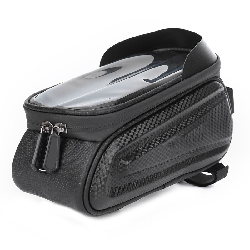 PVC Black Hard Shell Waterproof Performance Touching Screen Bike Bag