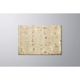 Sutra Desk Mat, Sakura Pattern, Sutra Desk, Flame-retardant, High-grade Brocade Rug, Kyoto Buddhist Altar, Isenemura, Sutra Desk, Buddhist Altar Mat, Fire Mat (No. 14, White Brown), Other Dimensions