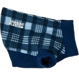 Highline Fleece Dog Coat - Blue Plaid (16)