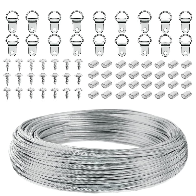 30 m wire rope, 0.7 mm, picture frame, hanging wire,