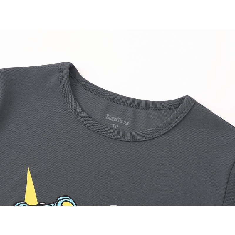 Beezizac Little & Big Boys Pajamas Gray Game & Baseball