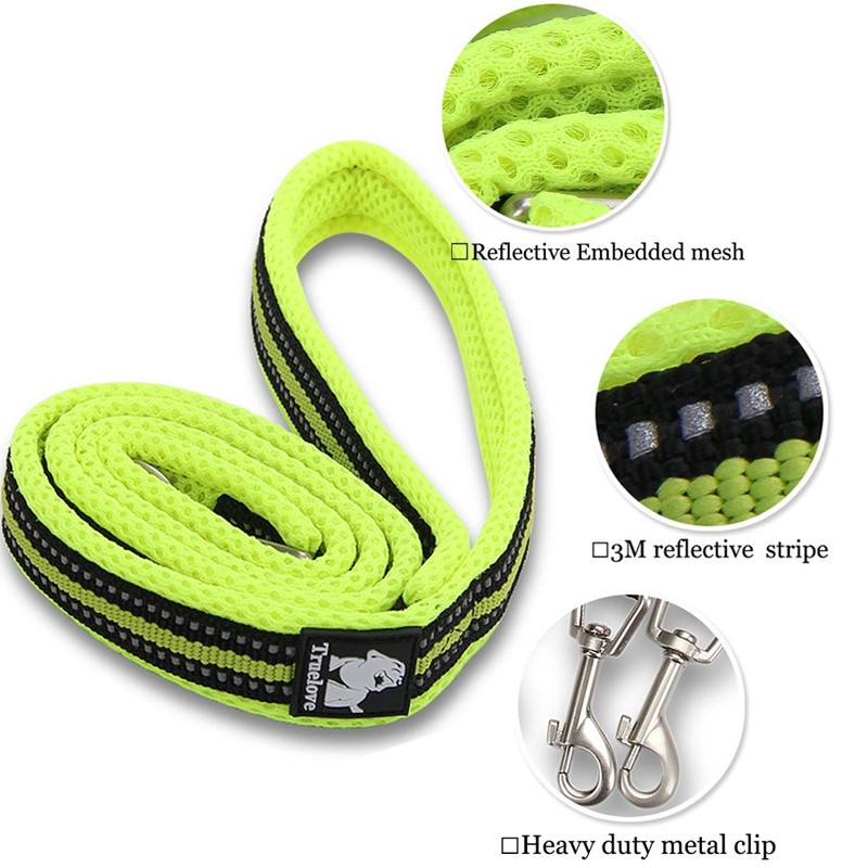 OLizee Reflective Nylon No-Pull Dog Harness and Training Leash Set