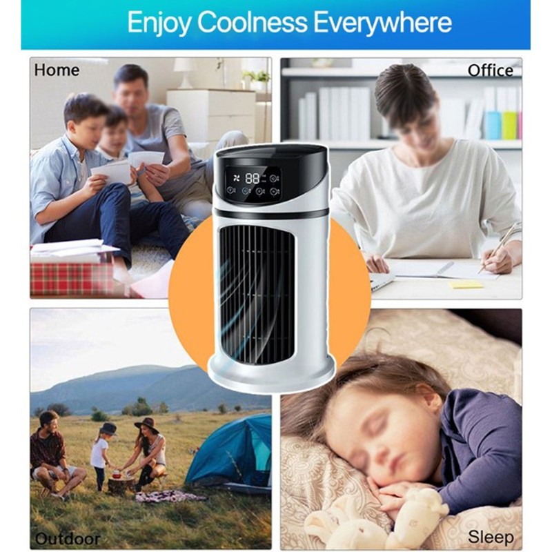 Portable Mini Air Conditioner Mobile Multifunction Air Cooler Fan Water
