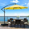OLILAWN Outdoor Table Umbrella with Push Button Tilt and Crank(Without