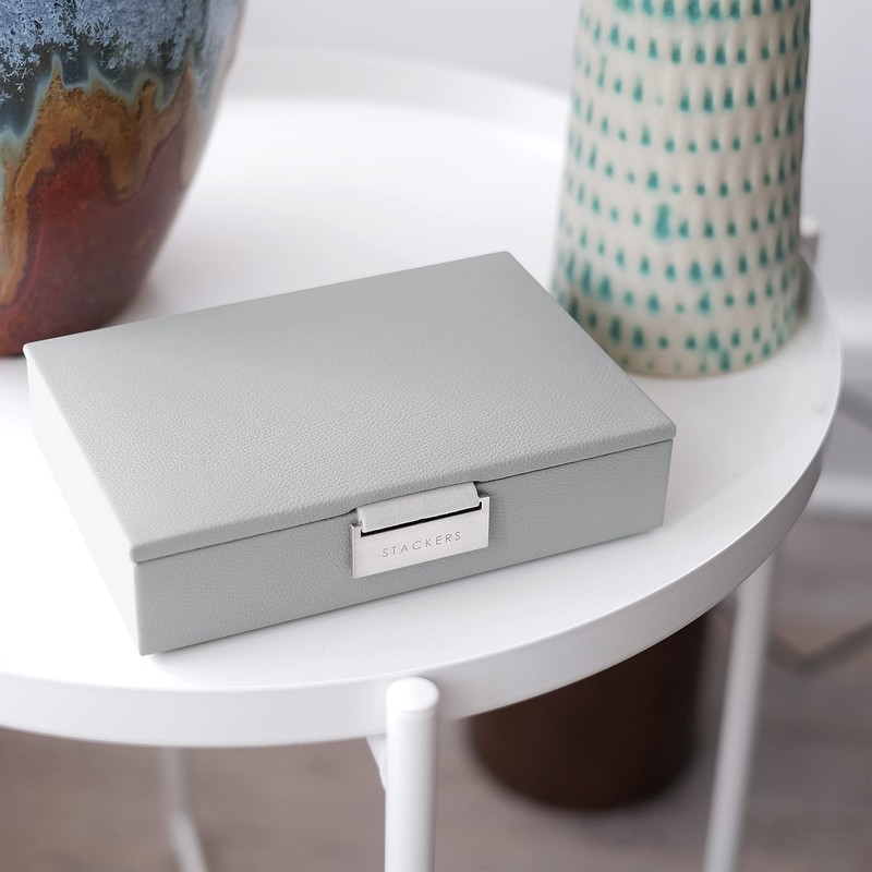 Stackers Pebble Grey Mini Jewellery Box Lid