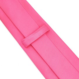Medsuo Classic Mens Solid Ties Formal Neck Tie for Business Wedding Interview Office Wear - Rose