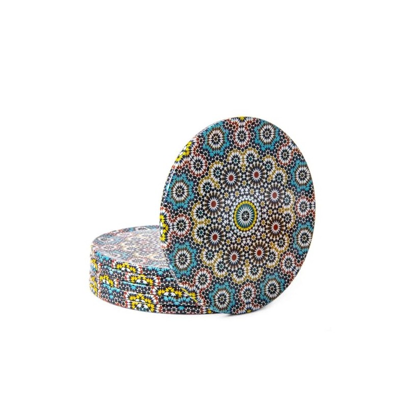822 - Turkish Drink Coasters Set of 6 - Mediterranean