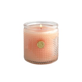 Tangerine Dreams Aromatique Textured Glass 6 oz Scented Jar Candle