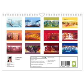 Liebe ist... Liebe (Wall Calendar 2025 DIN A4 Landscape), CALVENDO Monthly Calendar