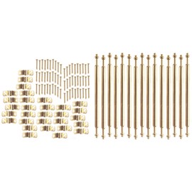 Melody Jane Dolls Houses Miniature Staircase Runner Carpet Accessory 15 Brass Stair Rods