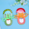 Toyvian Children Shoelace Threading Teaching Toys Toddler Lacing Shoes Early
