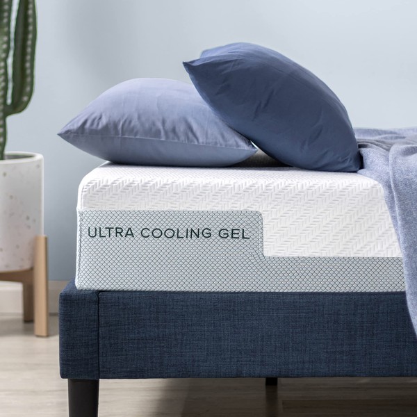 ZINUS 8 Inch Ultra Cooling Gel Memory Foam Mattress, Queen,