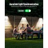 FabStyl Solar Fence Lights, 4 Pack Outdoor Fence Light Solar
